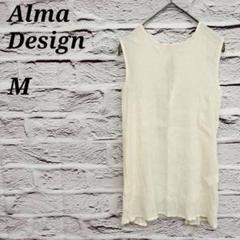 i20/Alma Design【M】ノースリーブカットソー ワッシャー シワ加工