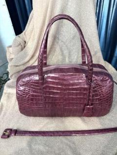 Nancy Gonzalez_クロコダイル×ミンク　バッグ Nancy Gonzalez Crocodile Handle Bag Black Gold Lock Closure