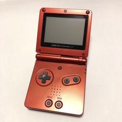GBAハード　北米版 ゲームボーイアドバンスSP本体 フレイムレッド(状態：本体のみ、本体状態難) ゲームボーイアドバンスSP 北米版 フレイムレッド - メルカリ