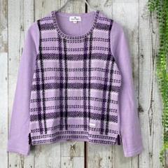 美品 Courreges クレージュ 総柄ニット ボーダー ハート y2k M