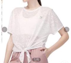 スポーツウェア tシャツ 半袖 ヨガウェア レディース フィットネス リボン結
