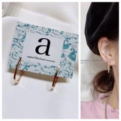 2327☺︎ゴールドの華奢フープチタンピアス☺︎
