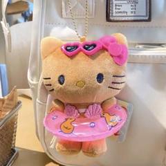 ご当地 キティ【茅ヶ崎】新品未開封 2009年 日焼け キーホルダー ハローキティ - 当地キティ【茅ヶ崎サザンビーチ限定 日焼け