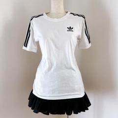 美品☆adidas ピチT 水色 Y2K グランジ ギャル アディダス y2k 00s】adidasアディダス ロゴtピチt グランジ 平成ギャル