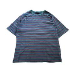 90s timberland multi color border tee