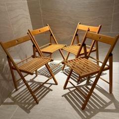 IKEA　TERJE FRÖSVI ブラウン　木製折りたたみチェア　3脚セット 土日発送】IKEA 折りたたみ椅子 木製 TERJE 1脚｜Yahoo!フリマ