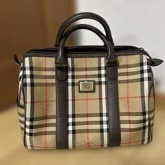 Burberry　バーバリー　大容量　ヴィンテージ　ボストンバック　ノバチェック 2025年最新】Yahoo!オークション -バーバリーボストンバッグの