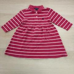 P5-6S/RALPH LAUREN/ワンピース/80サイズ/レッド