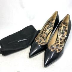 【新品試着程度】ドルチェ&ガッバーナ　サイズ表記「38」24センチ程度 豹柄 新品試着程度】ドルチェ&ガッバーナ サイズ表記「38」24センチ