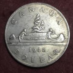 1949年 カナダ記念銀貨 コレクション ヴィンテージ】『カナダ 1ドル銀貨 ボイジャー』原産国 カナダ