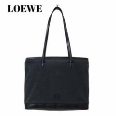 LOEWE ロエベ トートバッグ ウール エナメル グレー ブラック