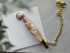 レジンキークリップ　海　マーメイドテール