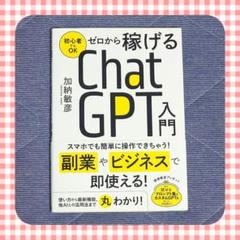 ゼロから稼げる ChatGPT 入門　副業　ビジネス　AI　コンピューター　美品