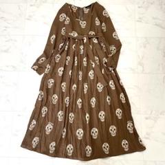 極美品 HYSTERIC GLAMOUR ワンピース スカル柄 フリーサイズ