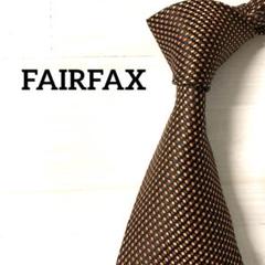 FAIRFAX フェアファクス　ネクタイ　水玉　ブラウン　オレンジ　ドットのサムネイル