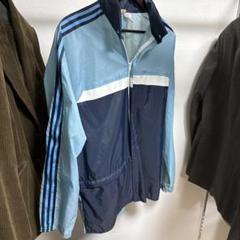 adidas ワンポイント ナイロンジャケット ブルゾン 青白 Ｍ adidas Originals アディダス ジャケット メンズ NYC