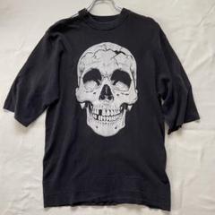 ヒステリックス ファスナー スタッズ スカル ダメージ加工 T
