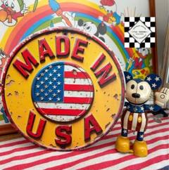 USA ブリキ看板　アメリカン雑貨　星条旗　アメリカ国旗　アメリカンフェンス