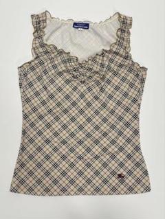 BURBERRY LONDON BLUE LABEL ウール タンクトップ BURBERRY BLUE LABEL - バーバリーロンドンブルーレーベル