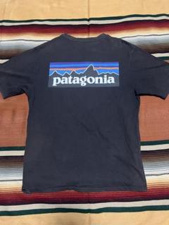 patagonia ロゴT オーガニックコットン 墨黒