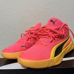 Puma バスケットボールシューズ ピンク/イエロー - メルカリ