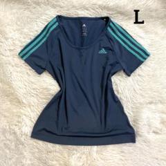 00s y2k adidas スポmix ピチT マクブリング　ライン　海外　L