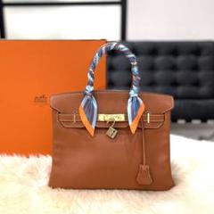 美品 HERMES エルメス バーキン30 ヴォーエプソン ゴールド