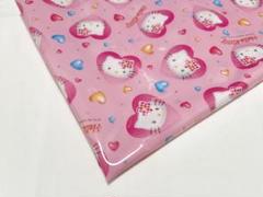 ハローキティ ビニール生地 ハート ピンク 1999年 レトロ 廃盤品