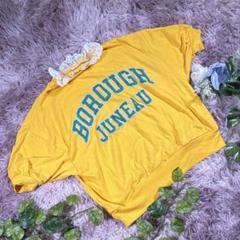 【Champion】スウェット　『M』　トレーナー　イエロー　レース　ビッグロゴ