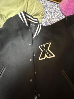 【ヌグロホ様】XLARGE スタジャン XLサイズ 黒 XLARGE / OG LOGO VARSITY JACKET