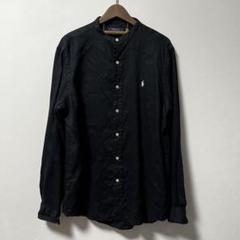 【極美品】POLO ラルフローレン リネンシャツ 長袖 麻 Lサイズ　現行タグ 極美品 現行タグ QRコード POLO RALPH LAUREN 長袖シャツ - メルカリ