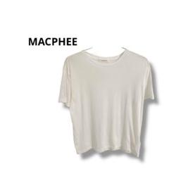 【マカフィー】Tシャツ　カットソー　半袖　シンプル　無地　可愛い　ホワイト　S