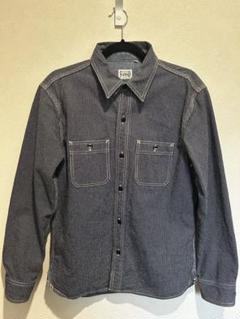 THE FLAT HEAD ヒッコリー　　　　　　　　　　ストライプデニムシャツ フラットヘッド FLATHEAD ヒッコリーストライプ ワークシャツ 40