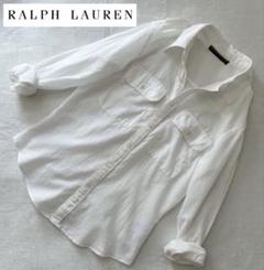 ラルフローレン RALPH LAURENコットンシャツ ホワイト エポーレットのサムネイル