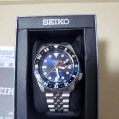 セイコー 5スポーツ GMT 青文字盤×青黒ベゼル バットマン SBSC003 Sports Style セイコー5 スポーツ 限定モデル SKX Series GMT