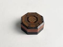 茶道具　茶平一斎　七宝八角香合　黒柿　木地香合　共箱　輪島塗　螺鈿　漆器 茶道具 茶平一斎 七宝八角香合 黒柿 木地香合 共箱 輪島塗 螺鈿