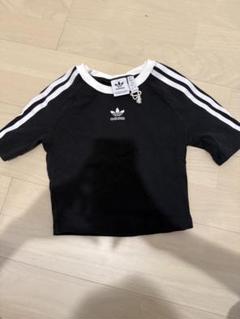adidas ストライプ クロップドTシャツのサムネイル