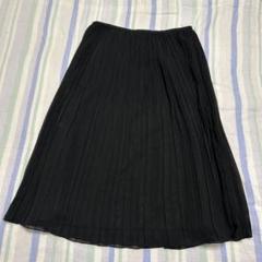 ALPHA CUBIC 黒プリーツスカート日本製　軽量素材