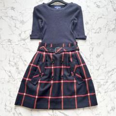 バーバリーブルーレーベル ドッキングワンピース ノバチェック