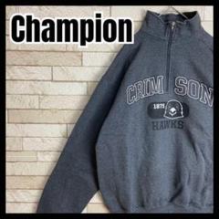 Champion ハーフジップ スウェット NCAA カレッジ スポーツ 冬