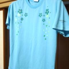 rabtion sports 花柄プリント シャツ 若草色