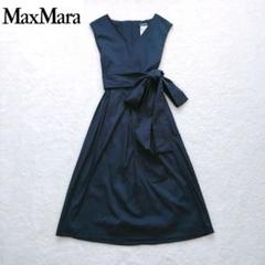 ❤️即発Smaxmaraエスマックスマーラ25春夏新品ロングワンピース ☆新品 マックスマーラ ロングニットワンピース フレア❤︎花柄 L