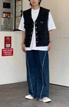 GIDEAL. ジレ ベスト オフホワイト M