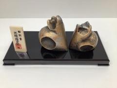高岡美術鋳芸　鋳造和牛 高岡銅器 牛の置物／立牛 25号上仕上 般若純一郎作品 送料無料