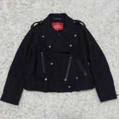 【希少50サイズ】ヴィヴィアンウエストウッドマン　レザージャケット　牛革 101358-1.jpg