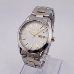 新品電池 SEIKO メンズ デイデイト シルバー 7n43-9080 QZ