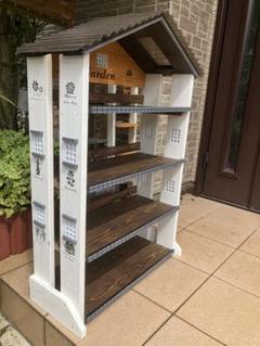 No216 S and S商品 三角お屋根の多肉植物棚 、棚幅広い４段棚 No237 桜さく様専用商品三角お屋根の多肉植物4段棚 簡単移動