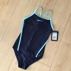 新品 ナイキ 競泳水着 130 ネイビー 女子 女の子 水泳 スイミング XS