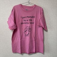 Hanes ピンク Tシャツ Lサイズ 5lbグミベアのサムネイル
