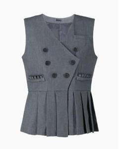 Bibiy CECILE PLEATS VEST (GRAY)